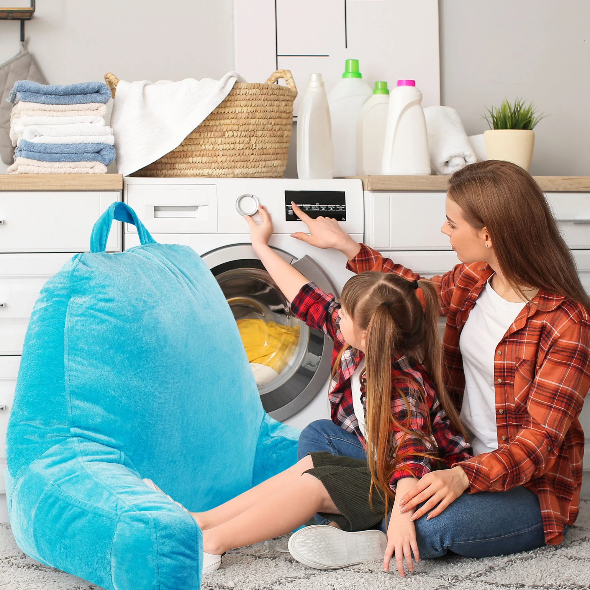 Cheer Collection Shredded Memory Foam TV Pillow & Backrest - Image 54
