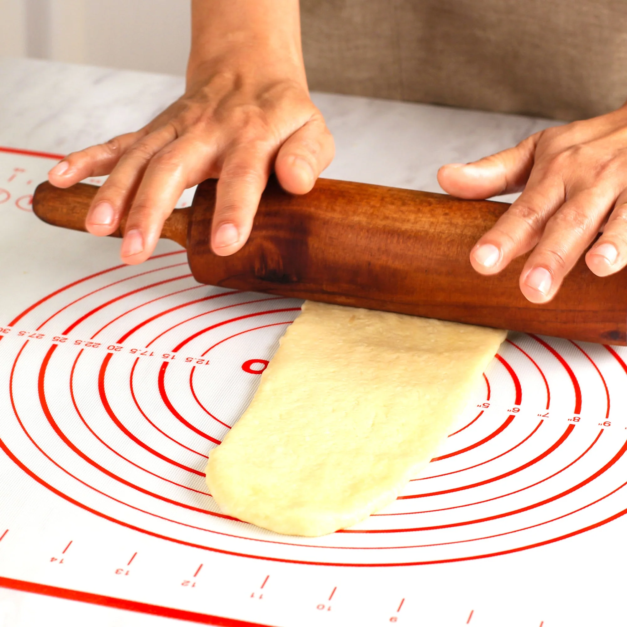 Cheer Collection Silicone Baking Mat for Dough and Baking Cookies Pizza Macarons- Non-Slip 16" x 24" - Image 5