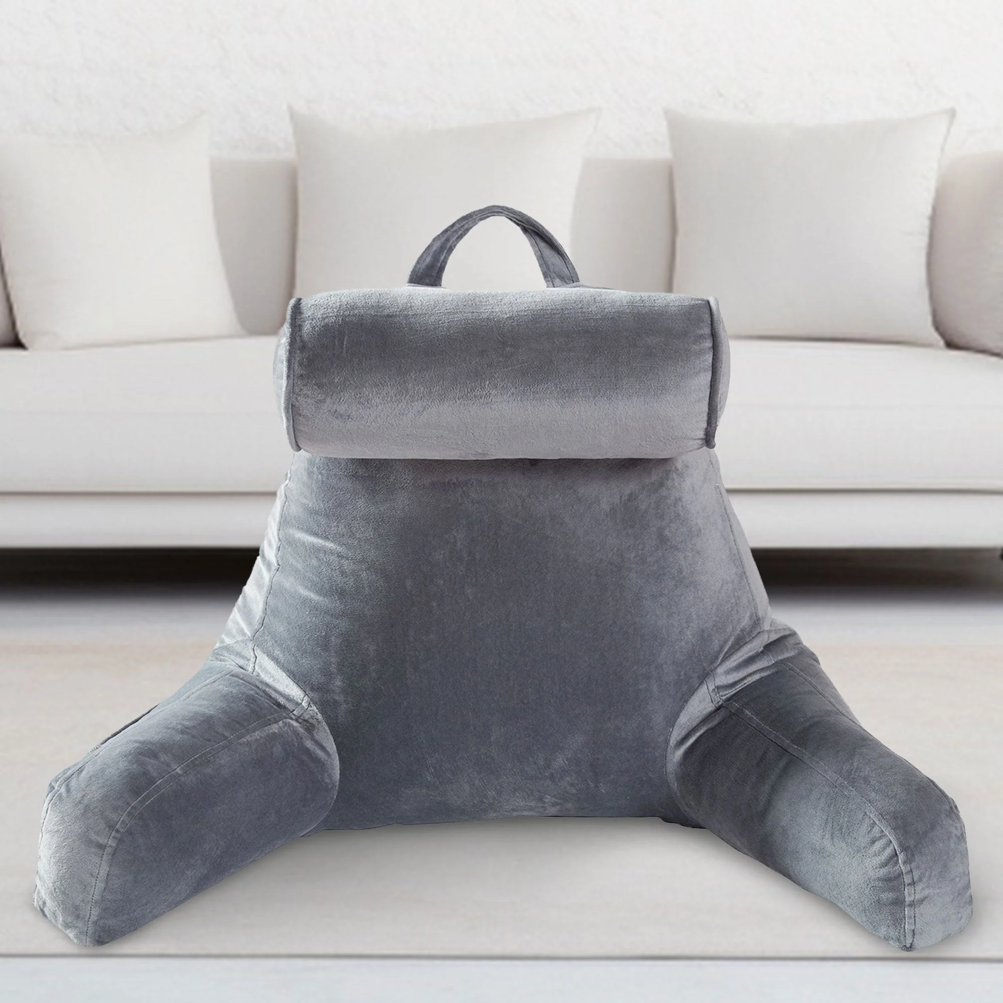 Cheer Collection TV & Reading Pillow with Detachable Cervical Bolster Backrest , Washable - Image 20