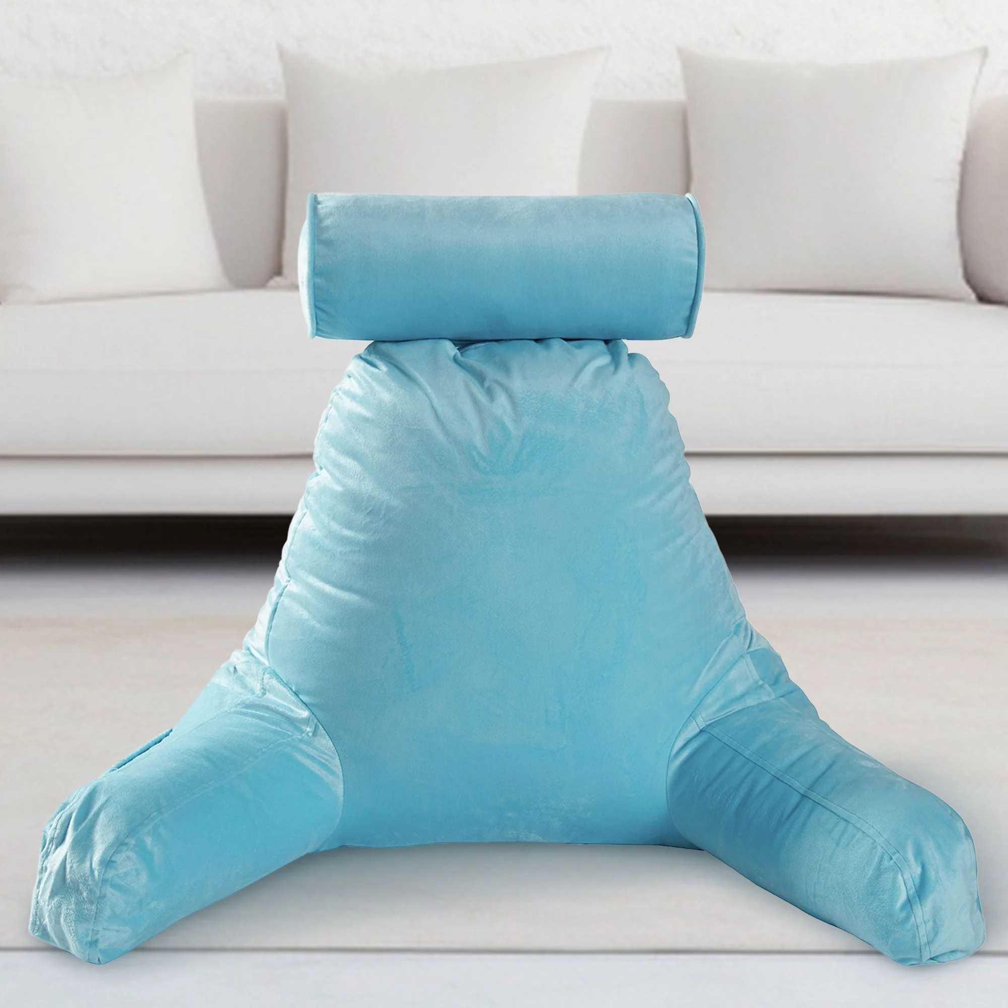 Cheer Collection TV & Reading Pillow with Detachable Cervical Bolster Backrest , Washable - Image 62