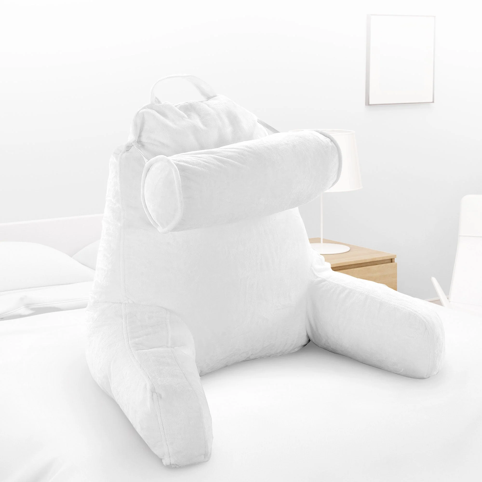 Cheer Collection TV & Reading Pillow with Detachable Cervical Bolster Backrest , Washable - Image 68