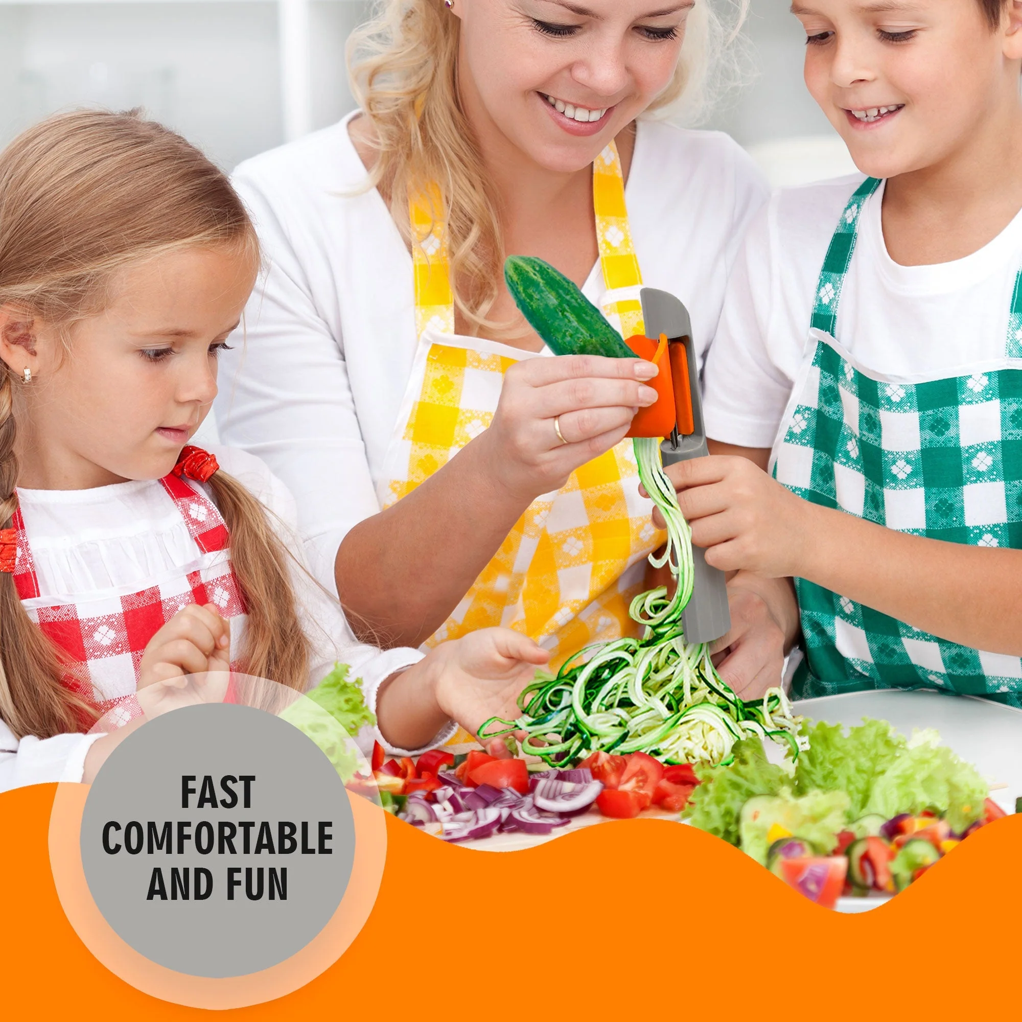 Cheer Collection Vegetable Peeler and Spiralizer - Image 7