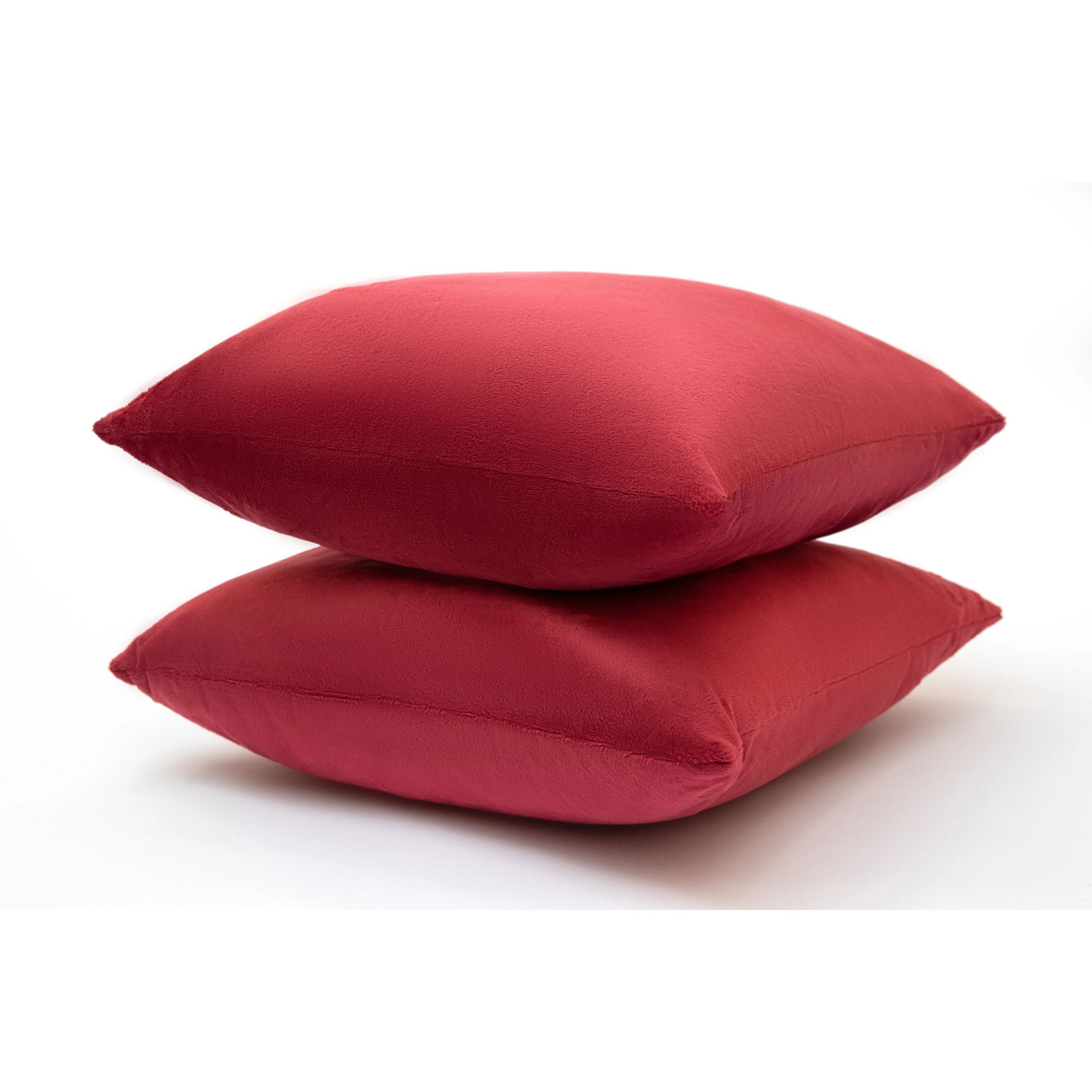 Cheer Collection Velour Throw Pillows - Set of 2 Decorative Couch Pillows - 22" x 22" - Image 11