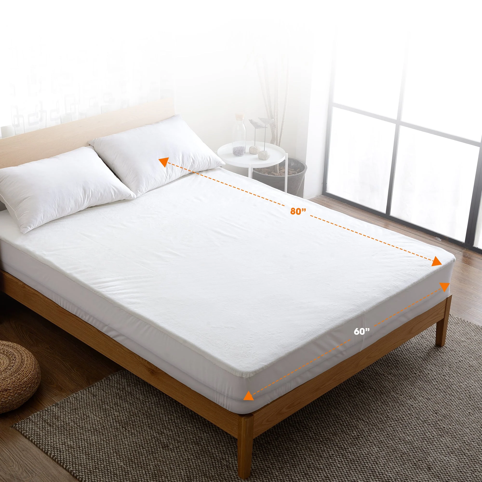 Cheer Collection Velvet Plush Waterproof Mattress Protector - Assorted Sizes - Image 25