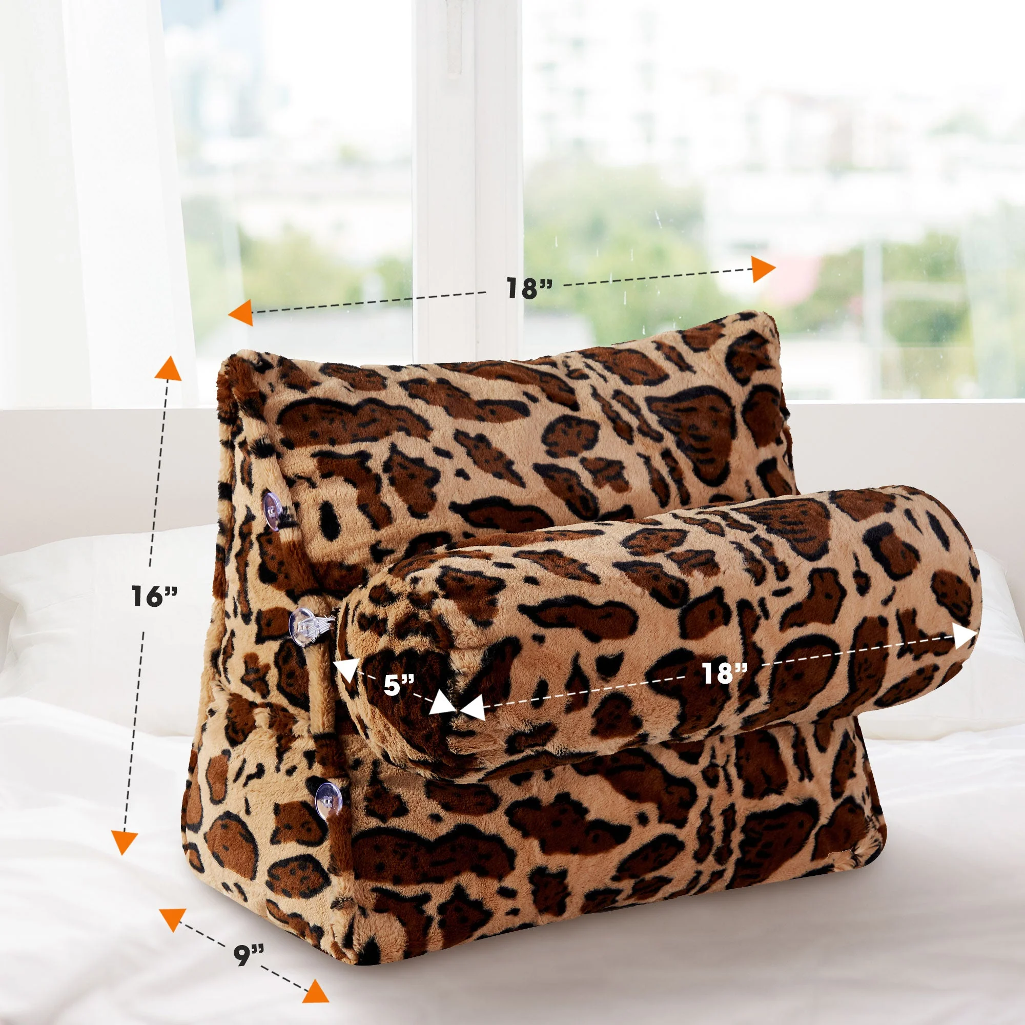 Cheer Collection Wedge Pillow with Detachable Bolster & Backrest - Image 21