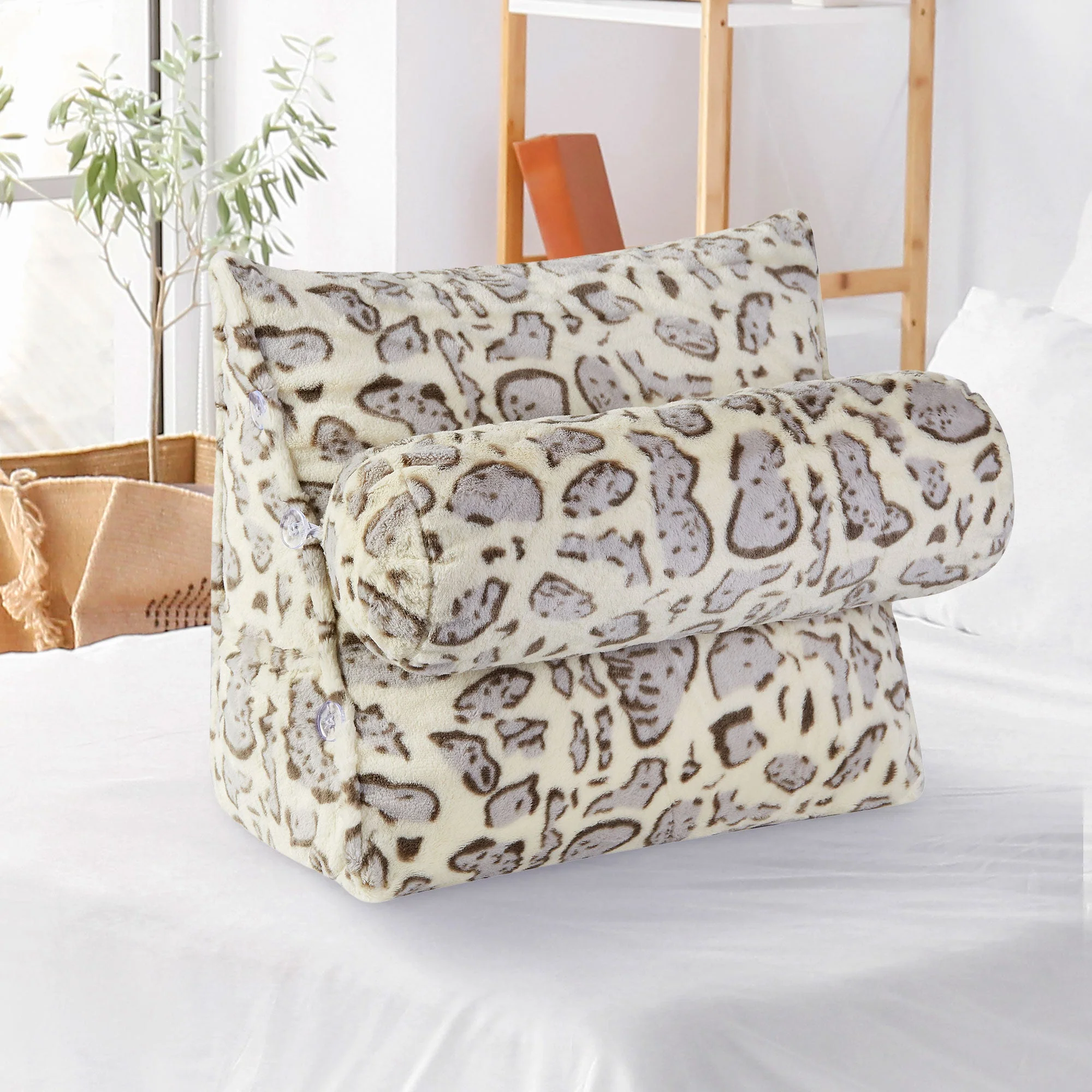Cheer Collection Wedge Pillow with Detachable Bolster & Backrest - Image 49