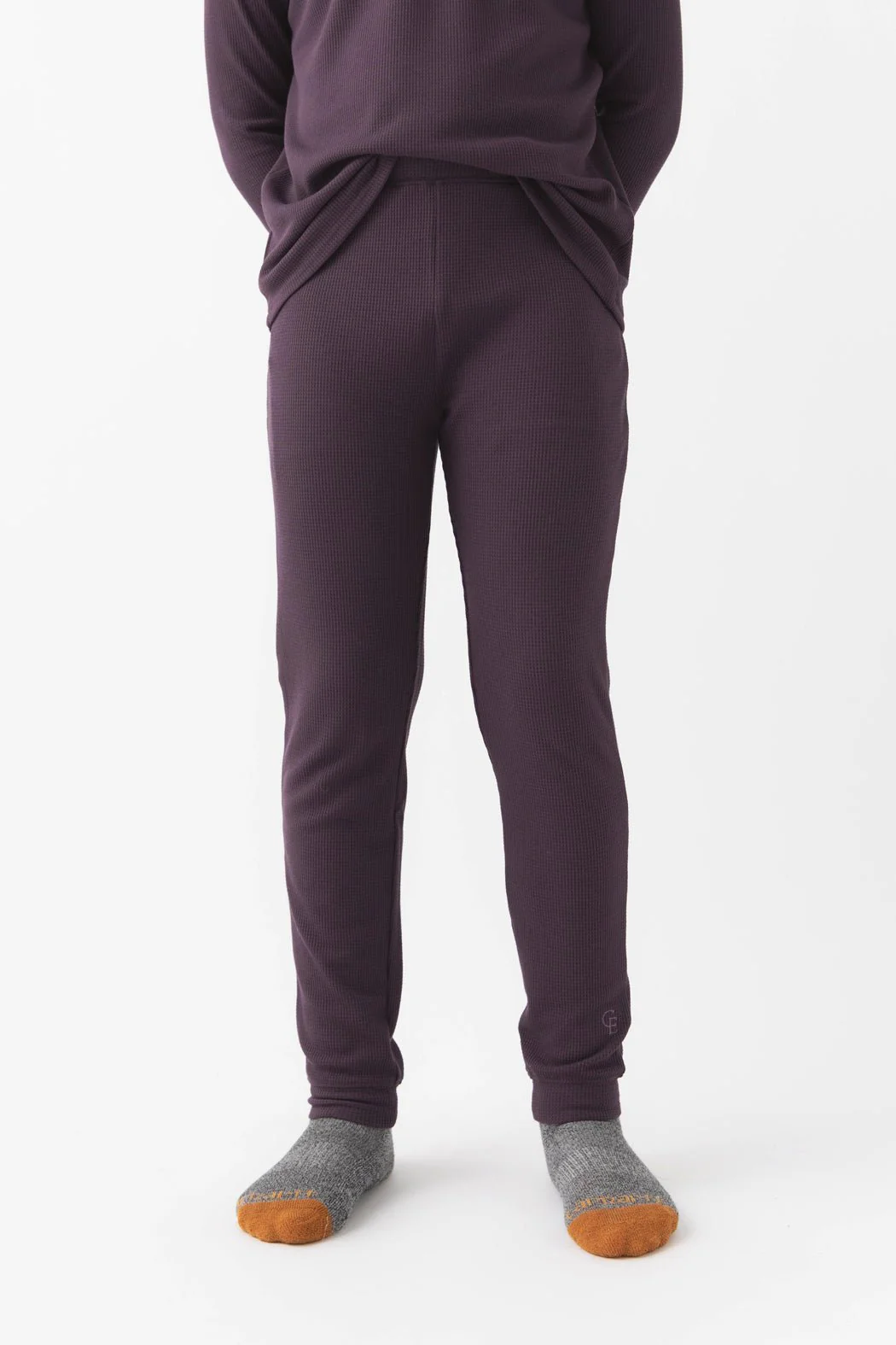 Children's Bamboo Waffle Knit Base Layer Pant - Last Chance - Image 6