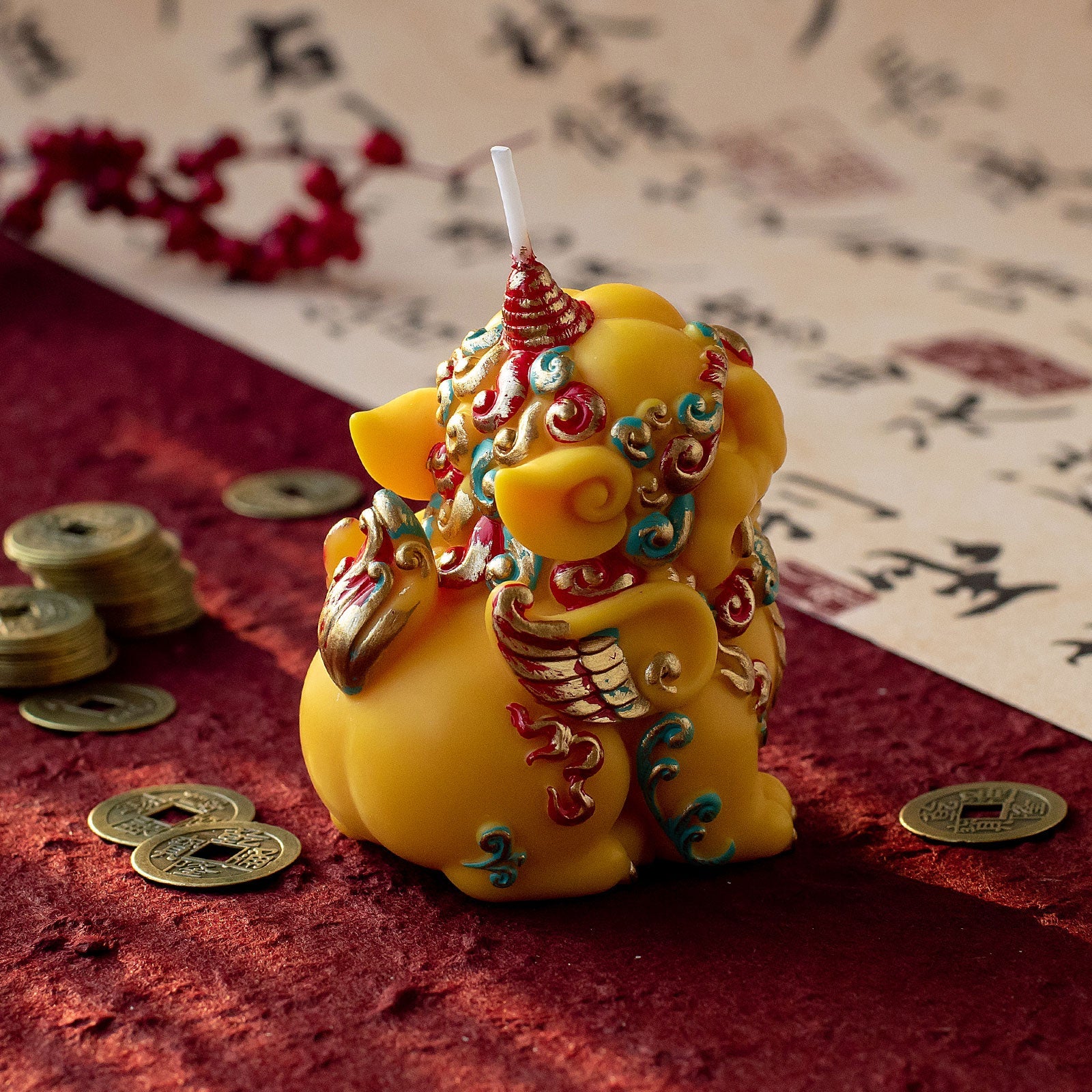 Chinese Fortune PIXIU Candle - Image 6