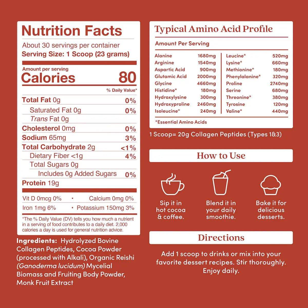 Chocolate Collagen Peptides Powder - Image 7