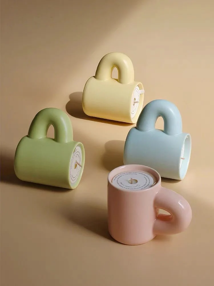 Chubby Scented Candles Soy Wax Candles Cute Whimsical Dopamine Table Setting Decorative Candle - Image 2
