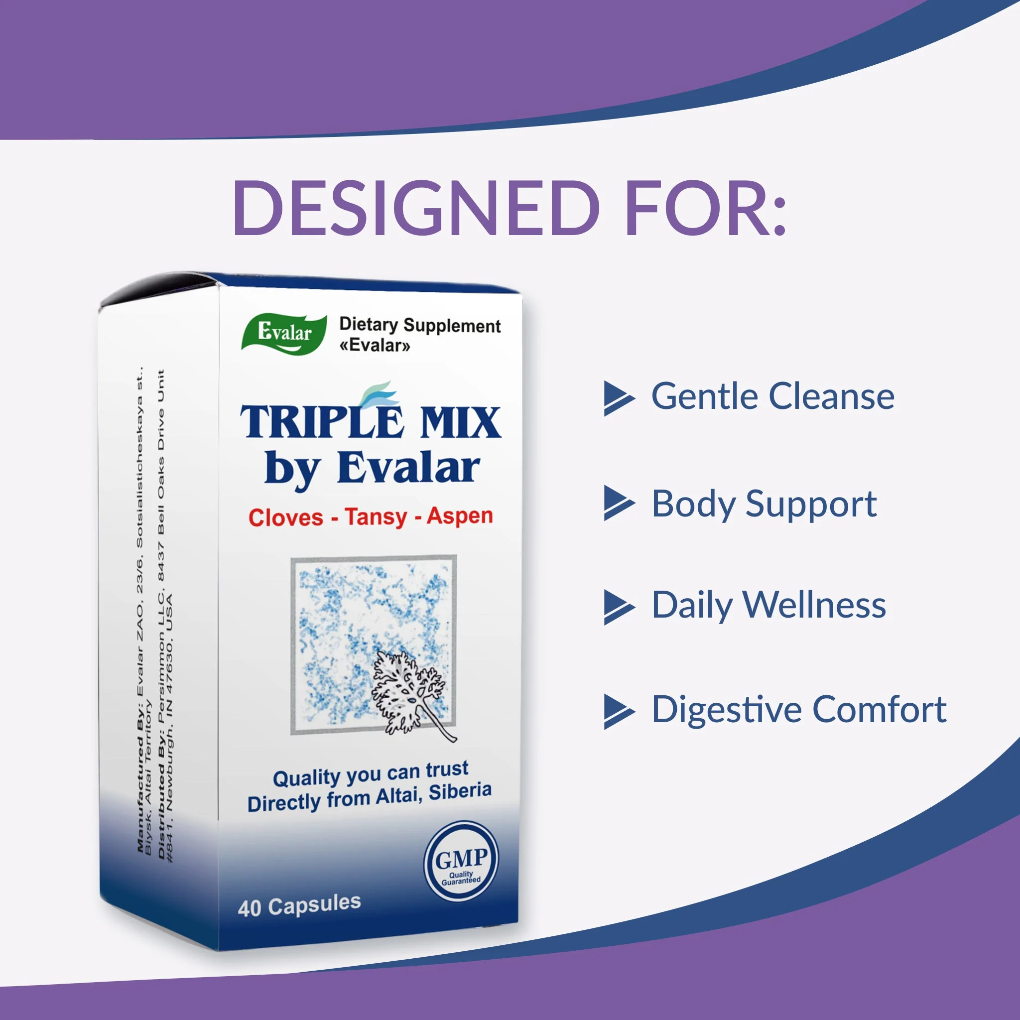 Cloves, Tansy & Aspen Herbal Mix ā Evalar 40 Capsules - Image 16