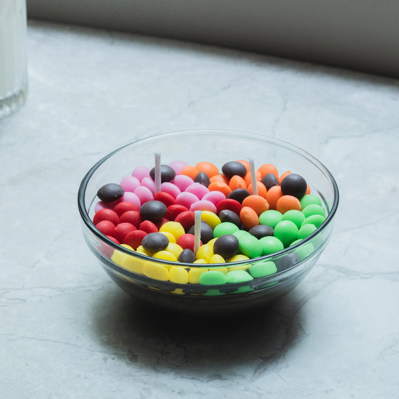 Colourful Rainbow Sugar Bowl Scented Candle - Image 5