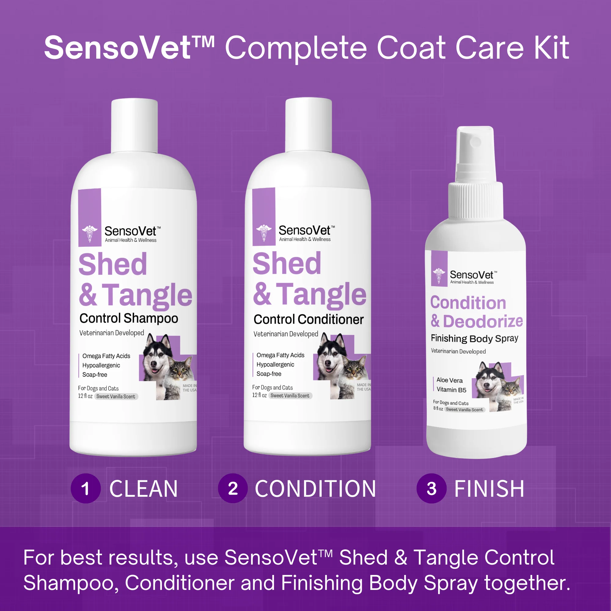 Condition & Deodorize Finishing Body Spray for Dogs & Cats in Sweet Vanilla - 8oz - Image 5