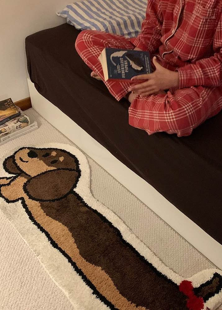 Cute Whimsical Ultra Soft Dachshunt Runner Rug - Image 4