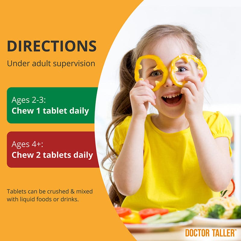 Doctor Taller Kids, Grape Multivitamins, Ages 2-9, 90 Vegan Chewables by NuBest Nutrition® - Image 3