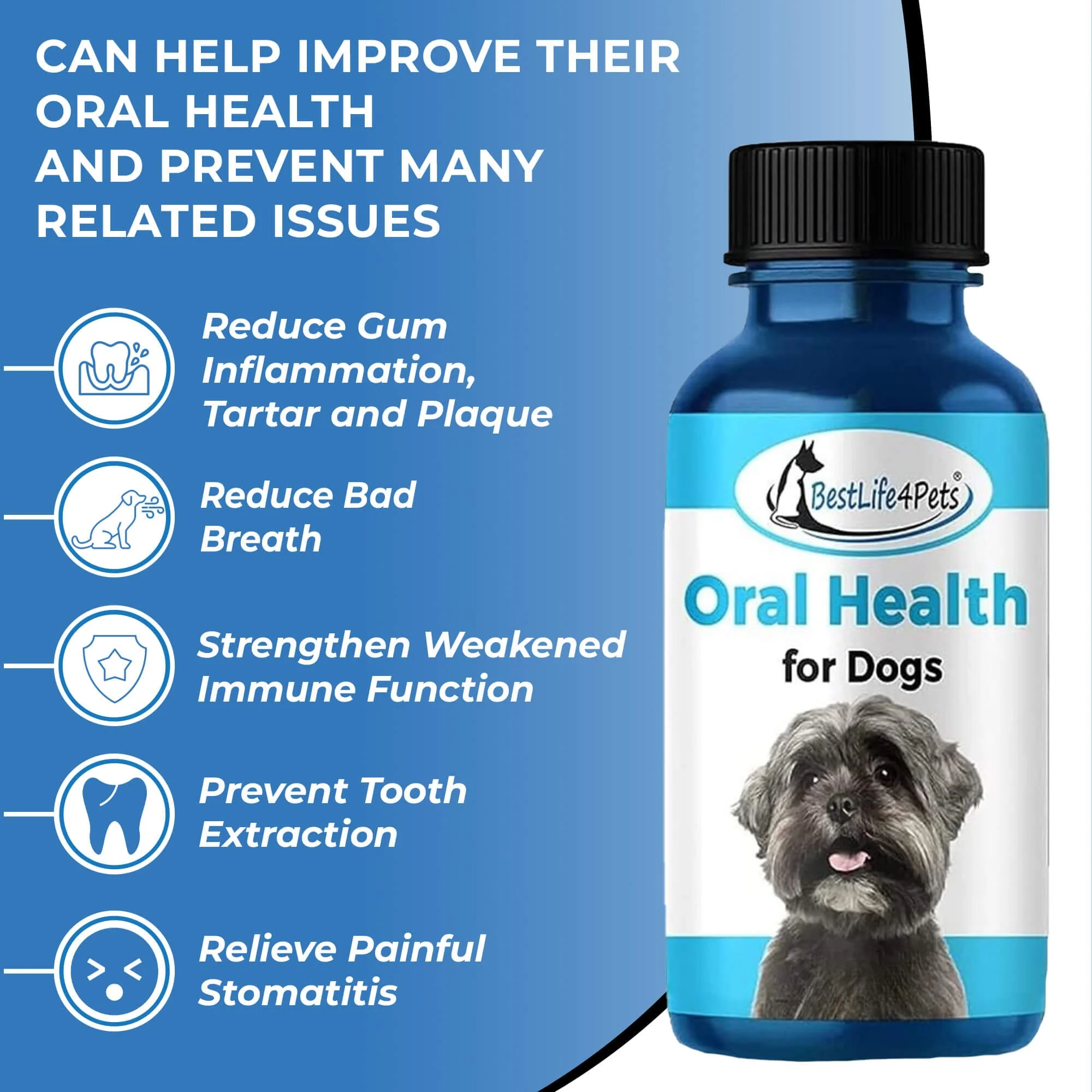 Dog Bad Breath & Dental Care Solution - Natural Remedy for Canine Oral Health by BestLife4Pets - Image 7