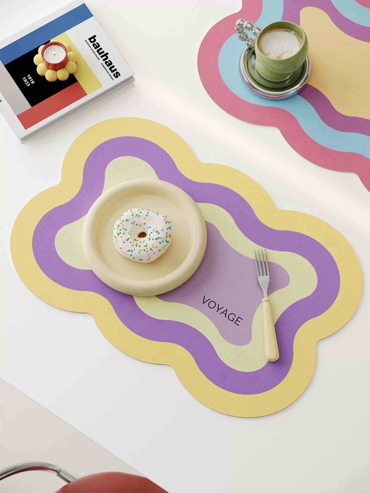 Dopamine Scalloped-edge Placemat Set Of 4 Pcs for Whimsical Table Setting - Image 4