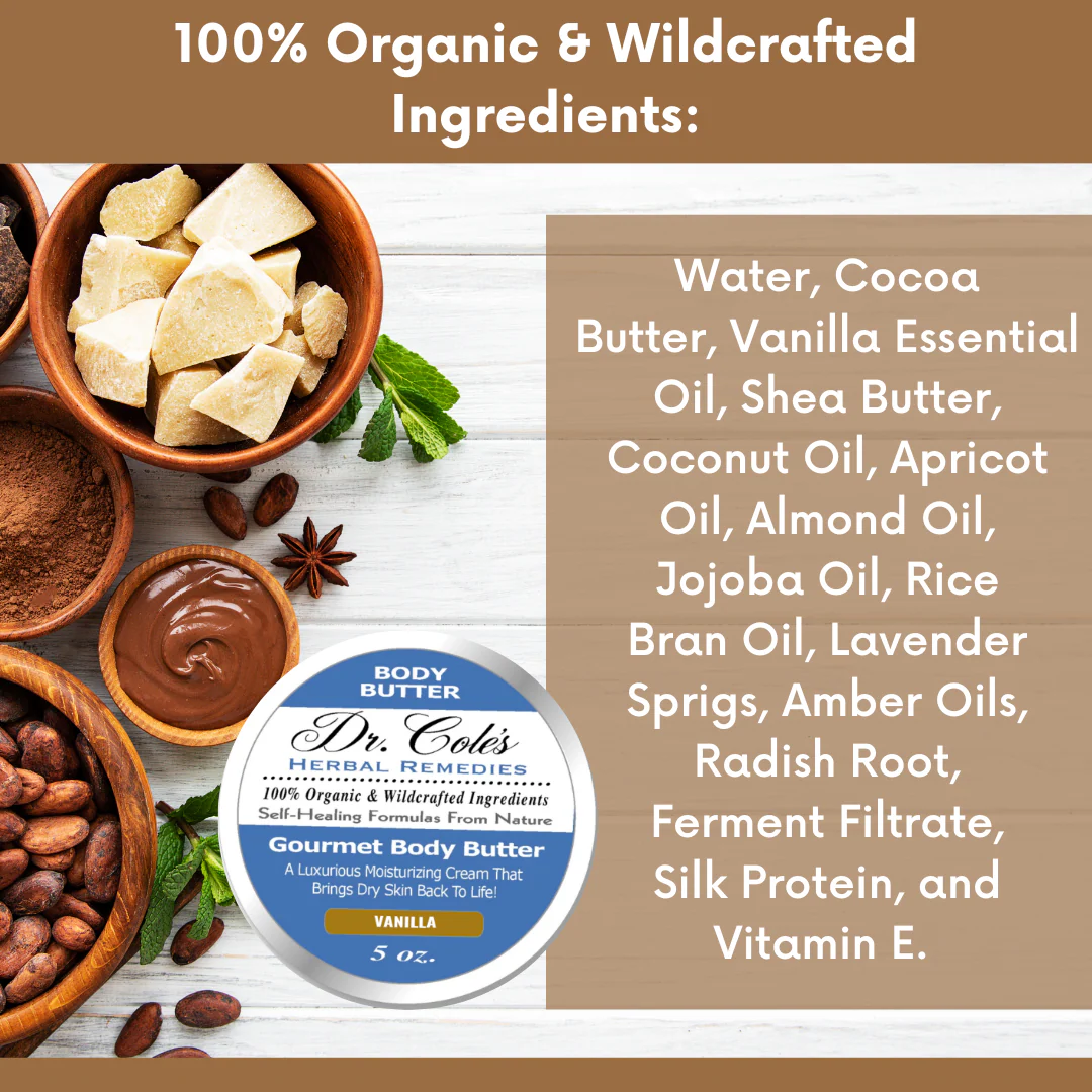 39 - Dr. Cole's Gourmet Body Butter - VANILLA - Image 11