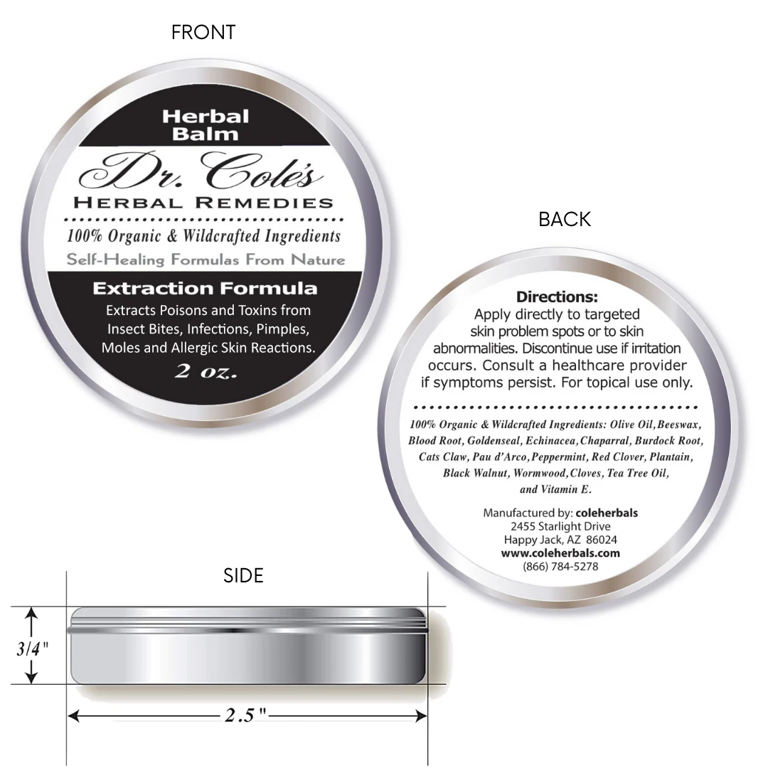 14 - Dr. Cole's Organic Extraction Herbal Balm - Image 2