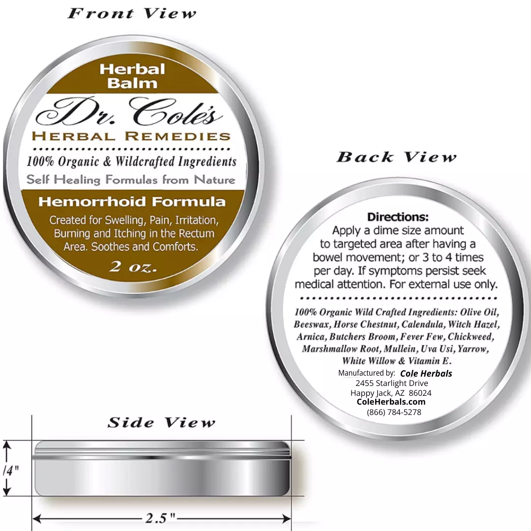 01 - Dr. Cole's Organic Hemorrhoid Balm - Image 2