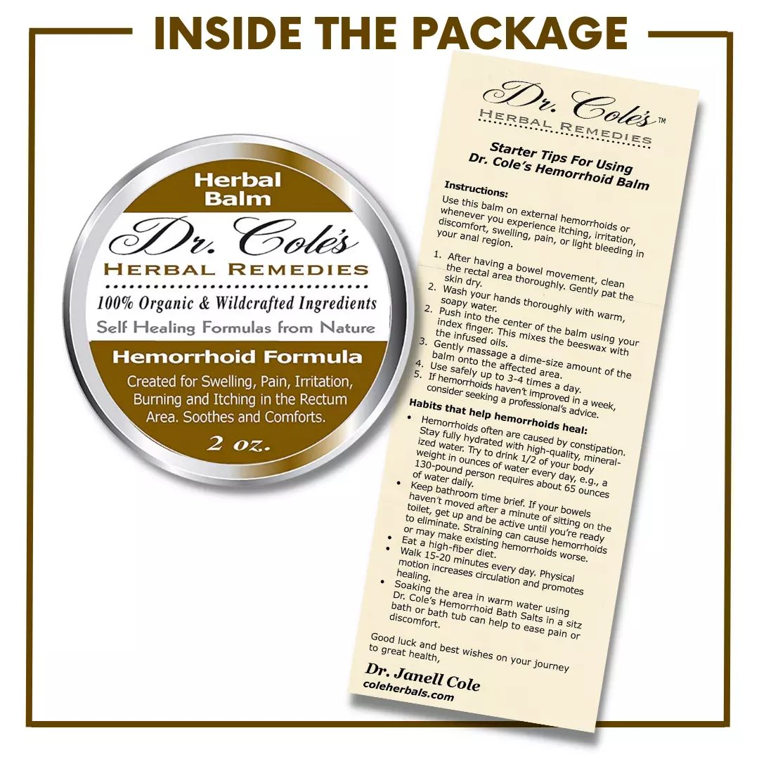 01 - Dr. Cole's Organic Hemorrhoid Balm - Image 9