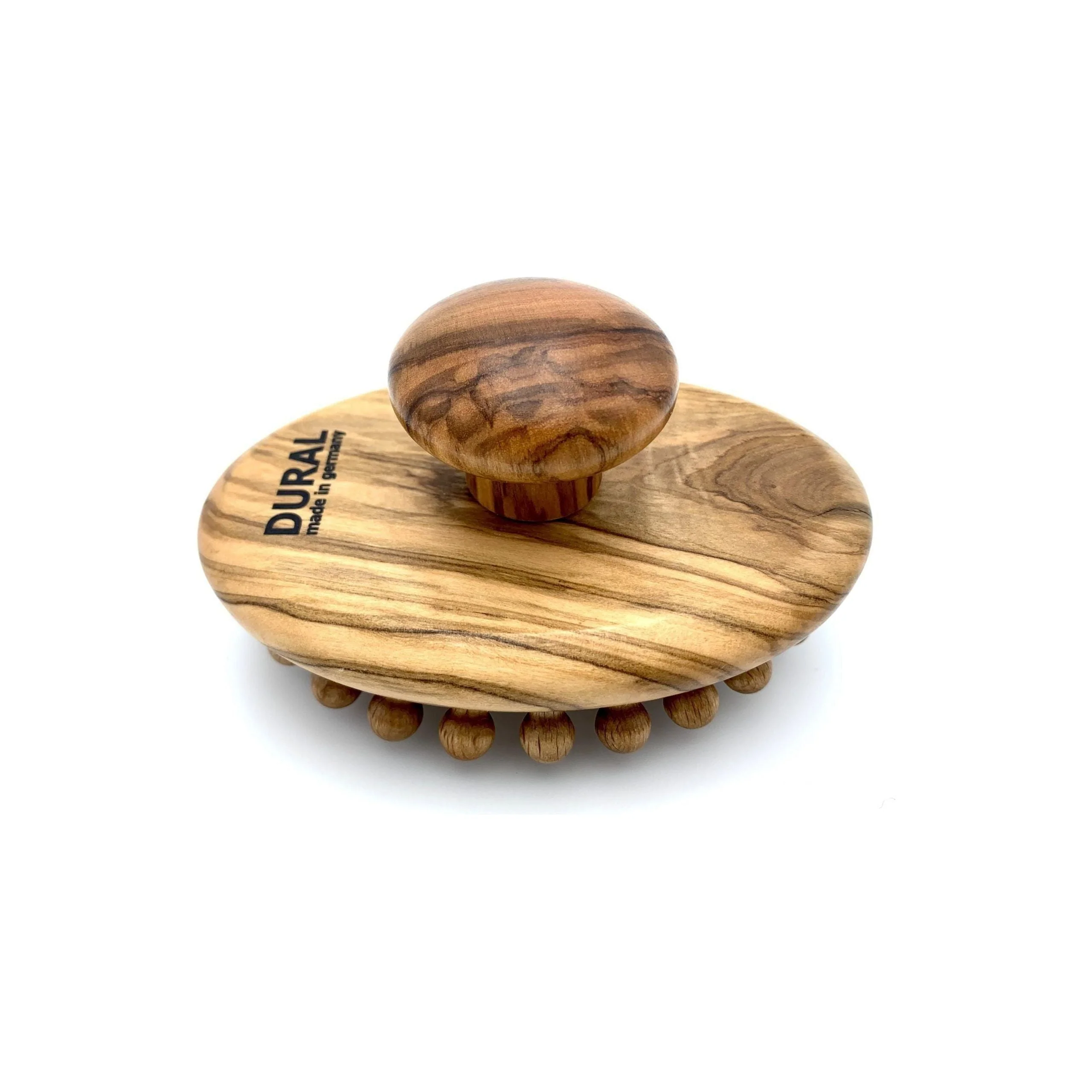 Dural Massage Brush Olive Wood Wooden Knobbles - Image 2