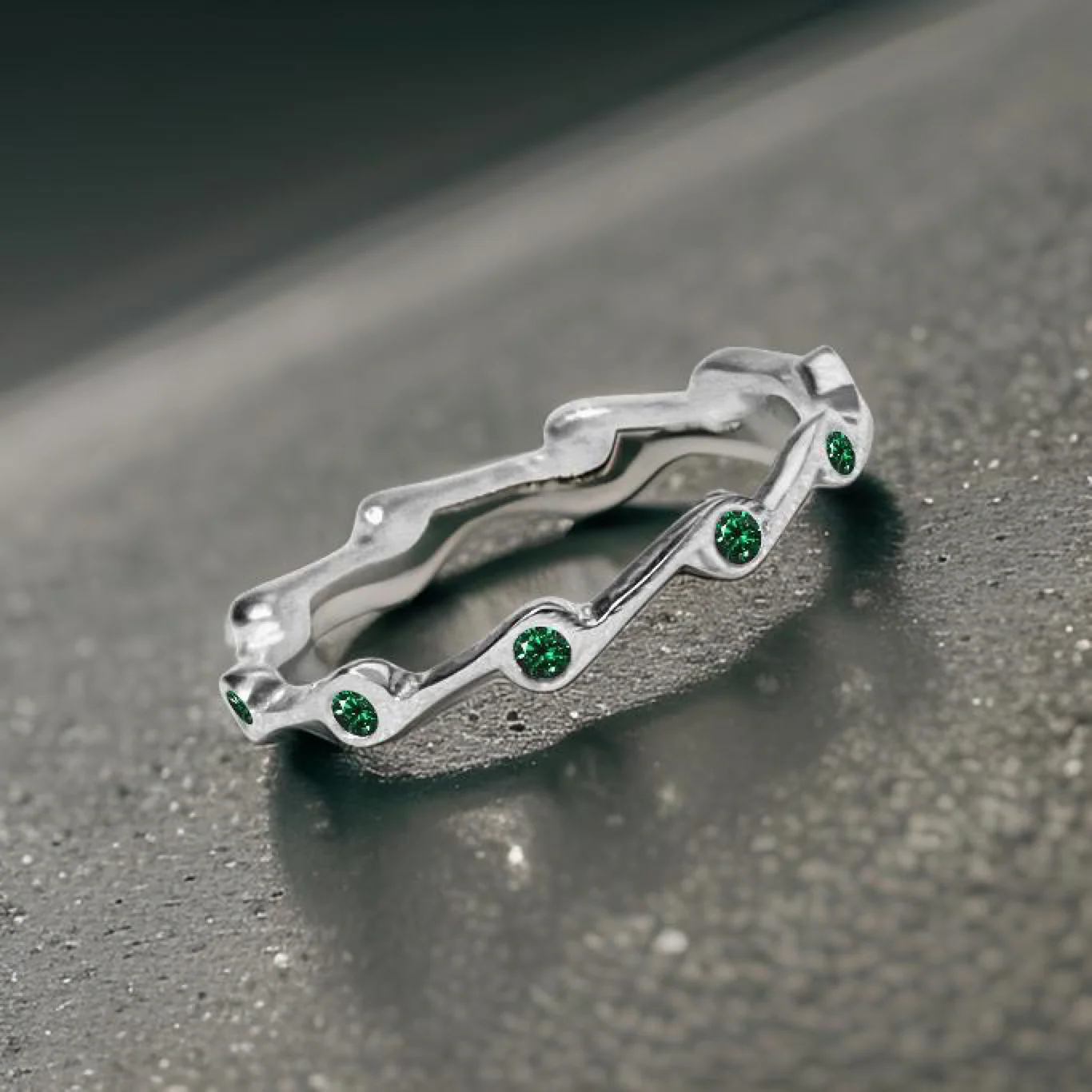 Emerald Birthstone Stacker Ring by The Urban Charm - Image 7