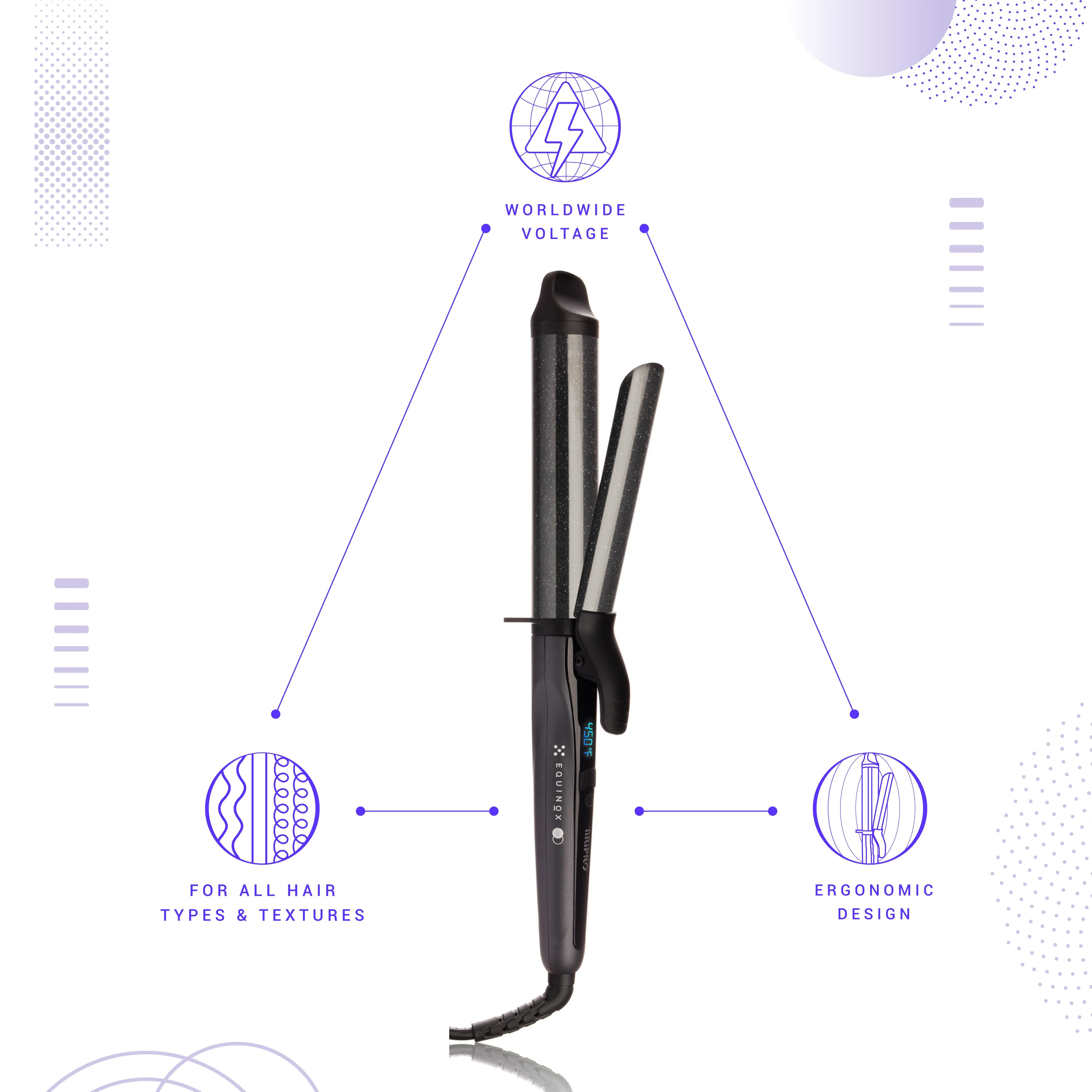Equinox Digital 32mm Professional Clip Curler - Image 3