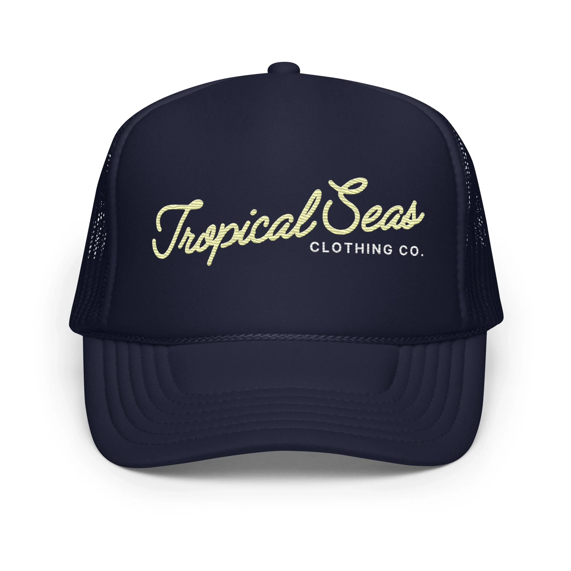 Fancy Tropical Seas Foam Trucker Hat - Image 4
