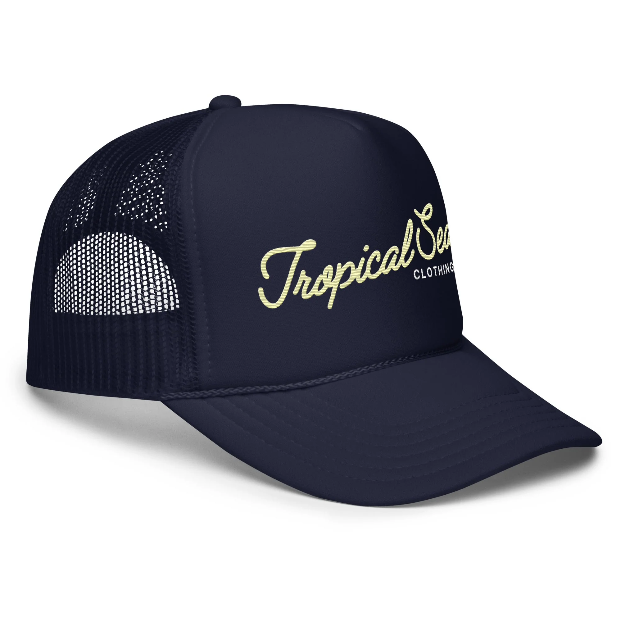Fancy Tropical Seas Foam Trucker Hat - Image 6