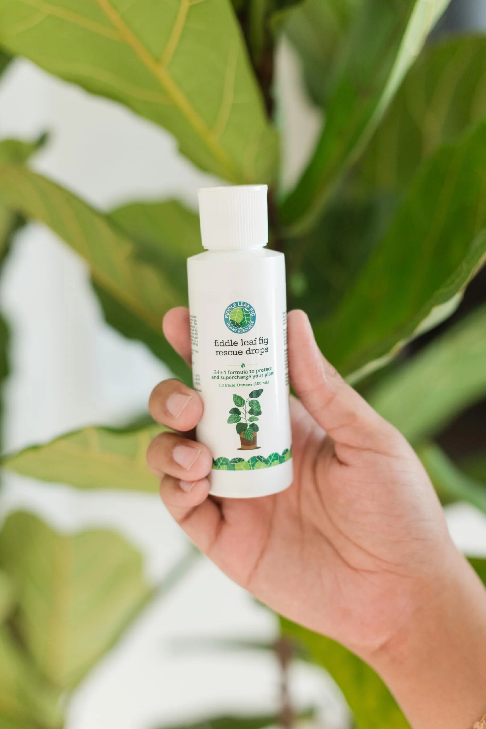 Fiddle Leaf Fig Rescue Drops by Fiddle Leaf Fig Plant Resource | 3-in-1 Liquid Fertilizer, Root Supplement & Immunity Booster (3.3 Fluid Ounces - 100ml) by Houseplant Resource Center - Image 8