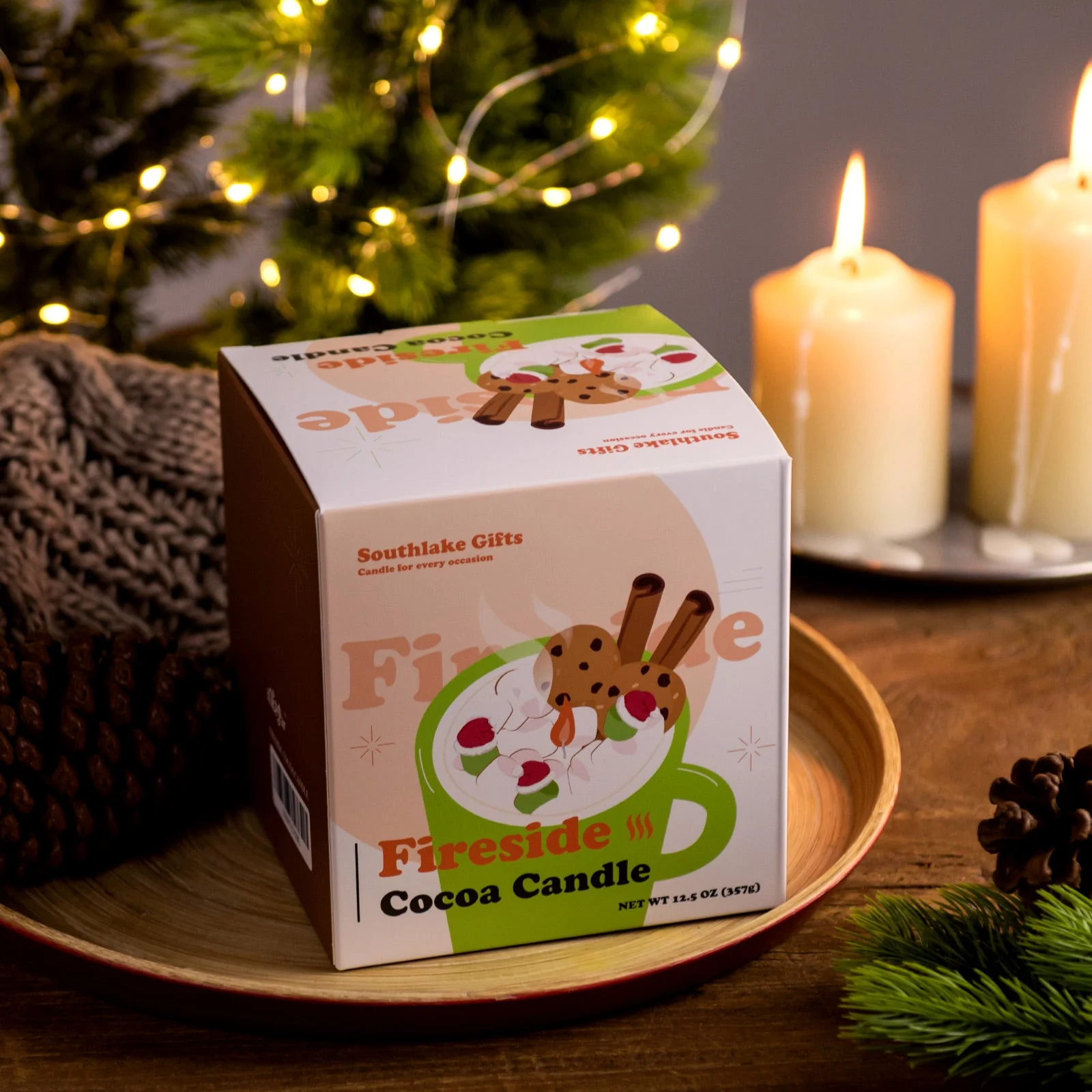 Fireside Cocoa Candle Mug Realistic Food Candle - Image 6
