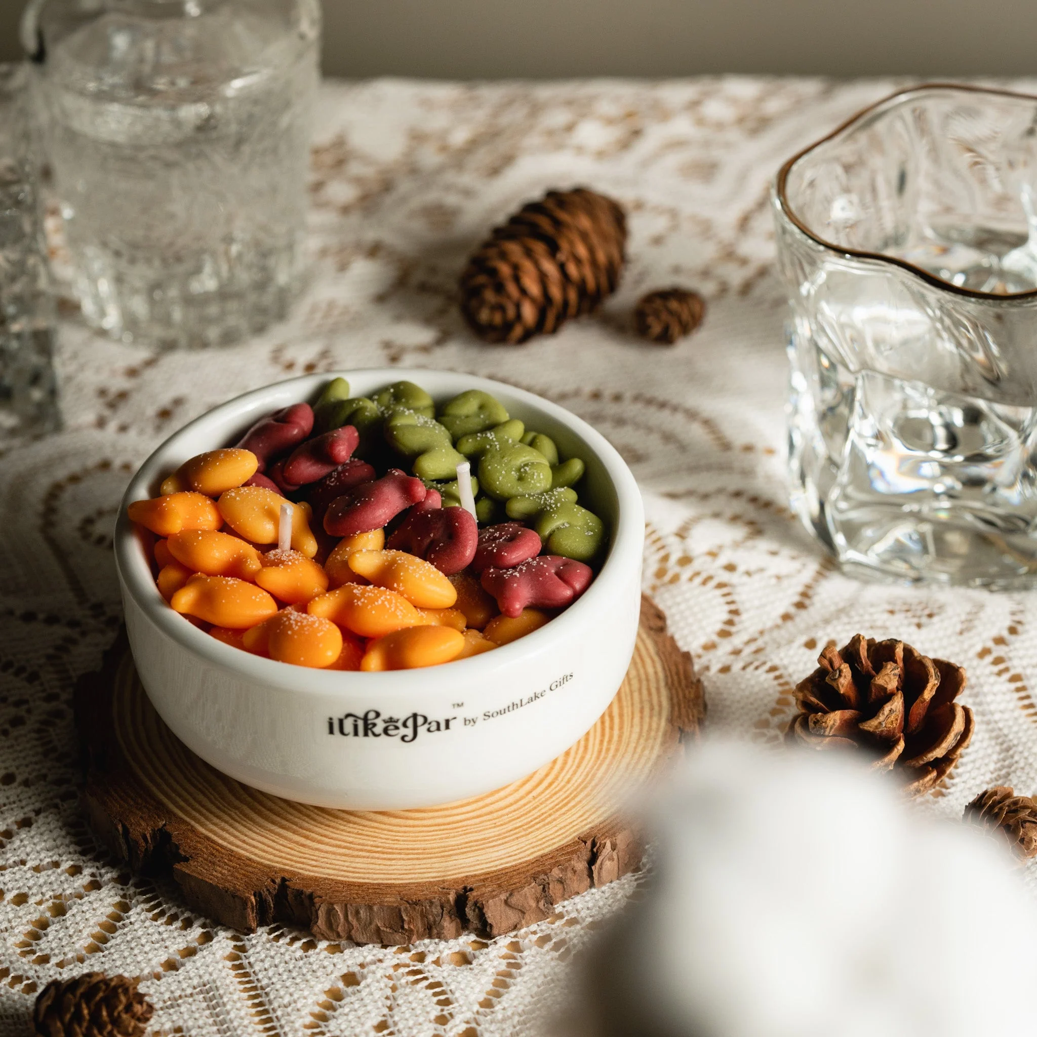 Fish & Crackers Scented Candle Bowl - Image 7