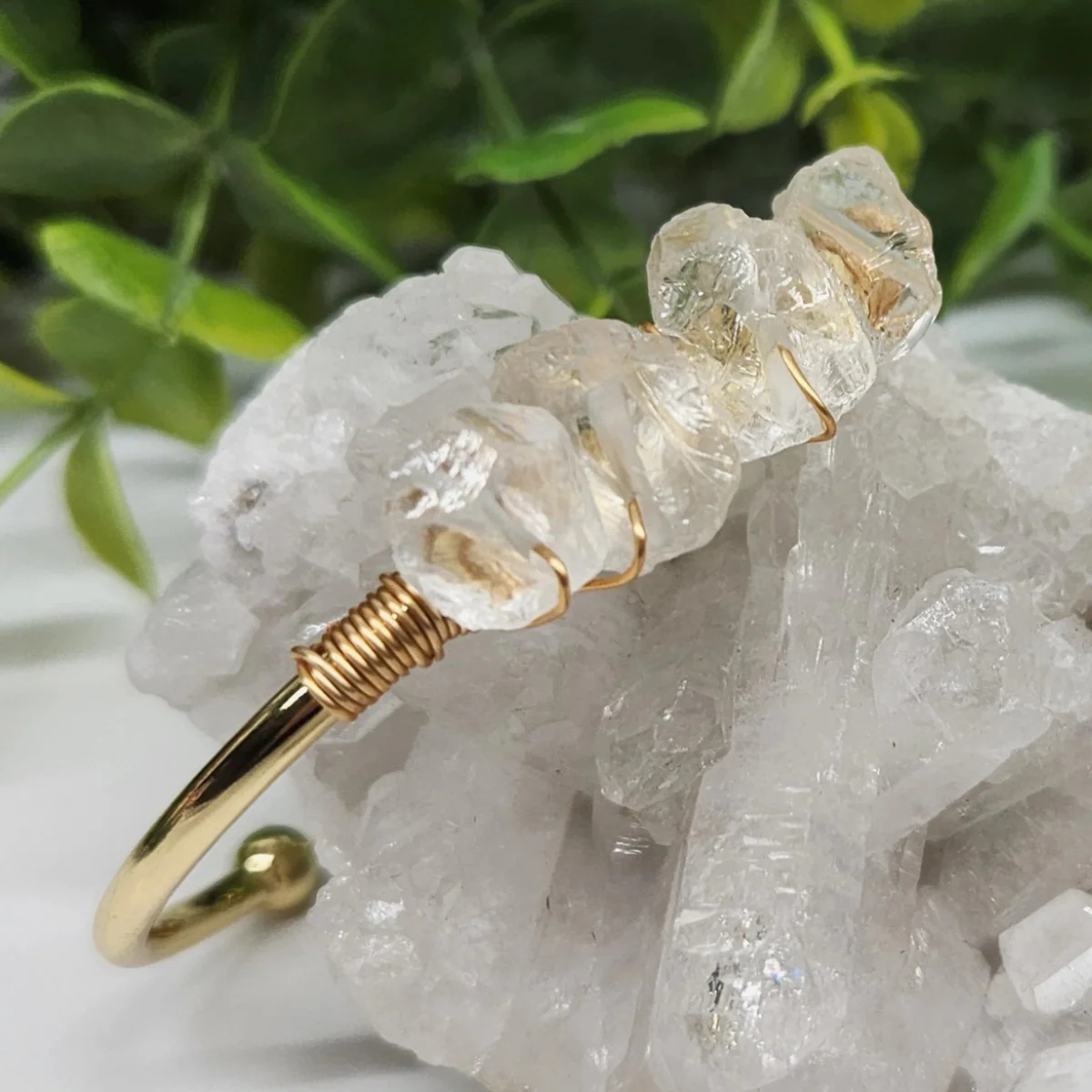 Gemstone Wire-Wrapped Bracelet - Image 4
