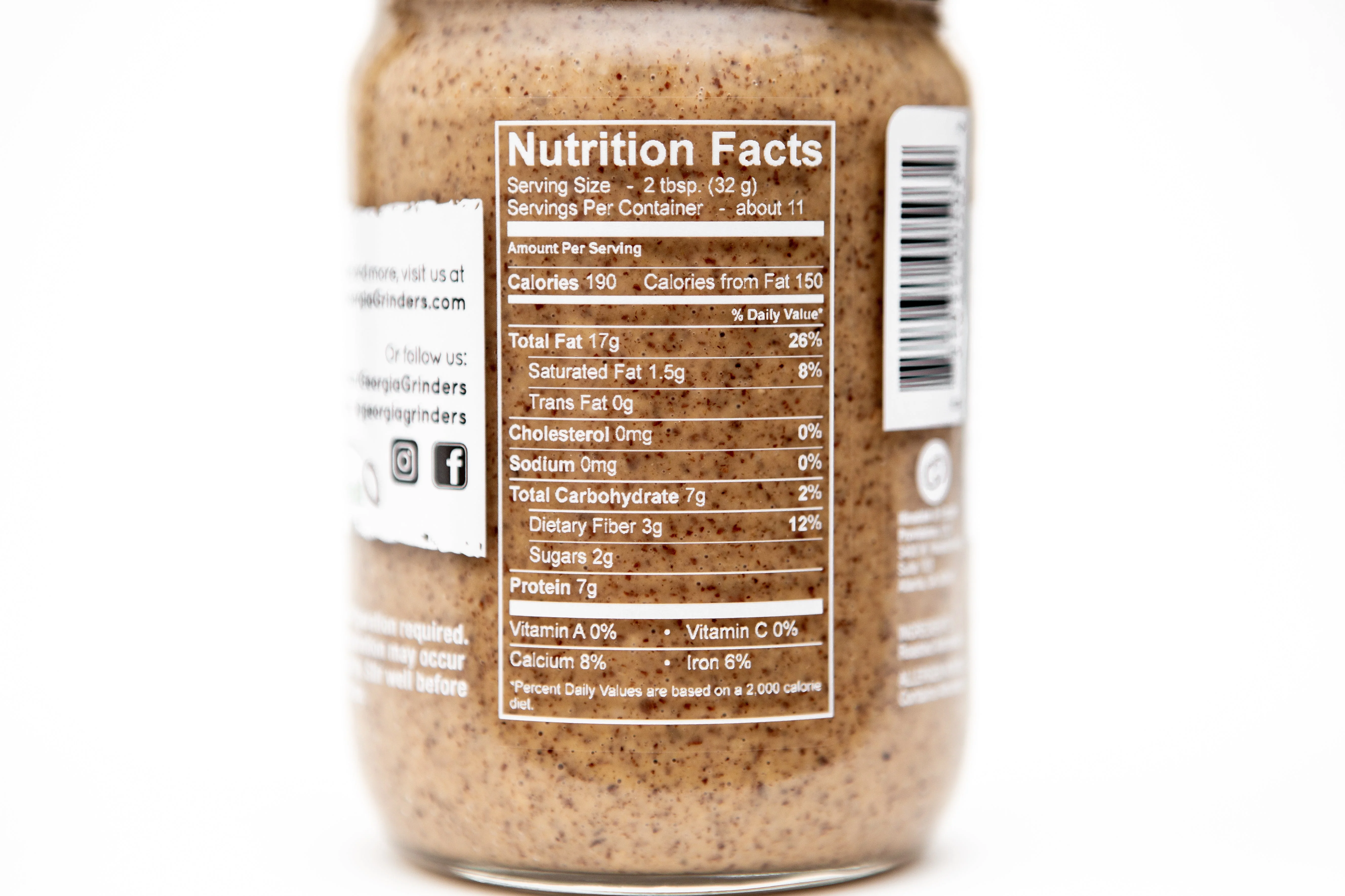 Georgia Grinders Almond Butter Mix Pack (Two 12oz jars of each; Original Almond Butter and Salt Free Almond Butter) - (CP-CL) by Georgia Grinders - Image 9