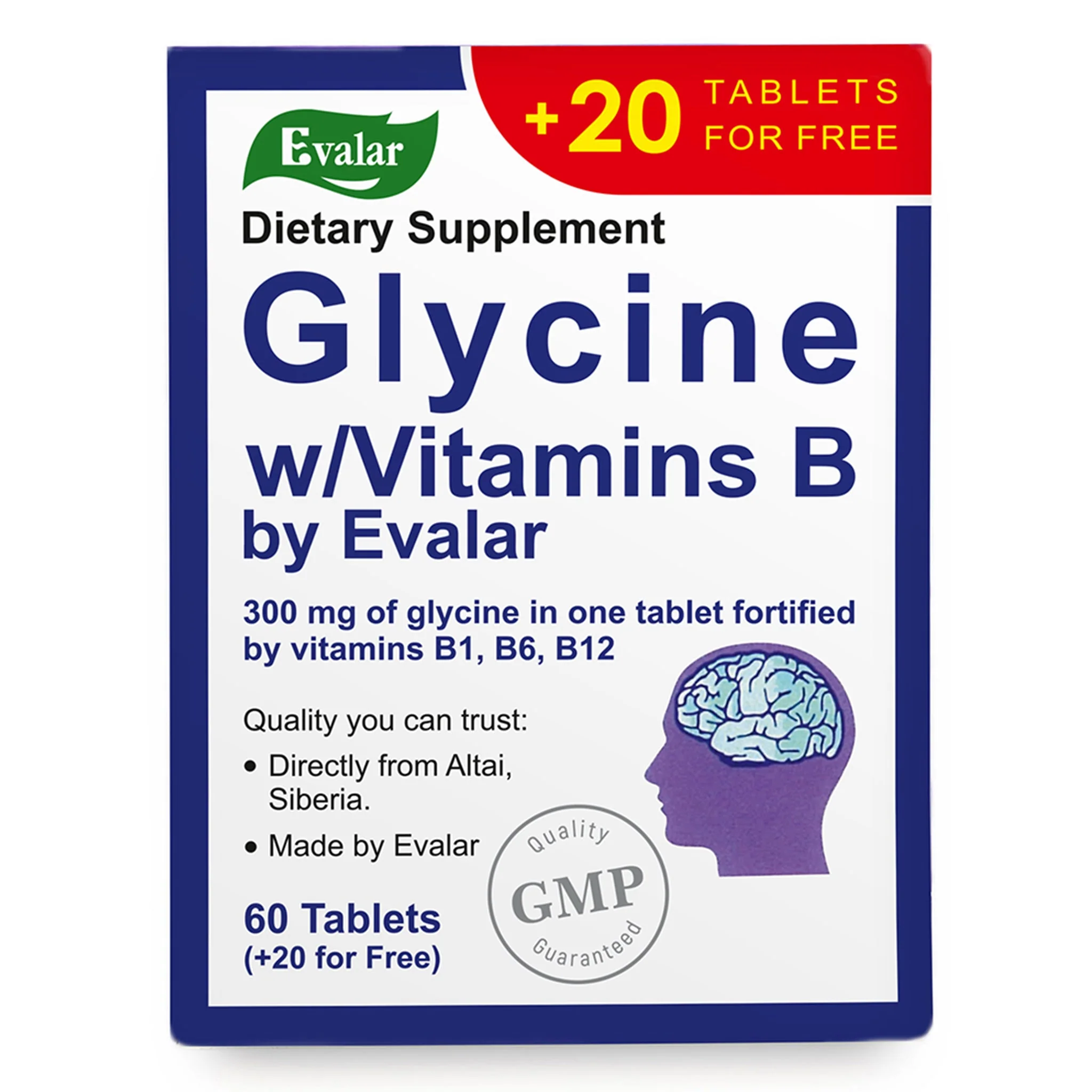 Glycine Forte Evalar 60 Tabs - Image 7