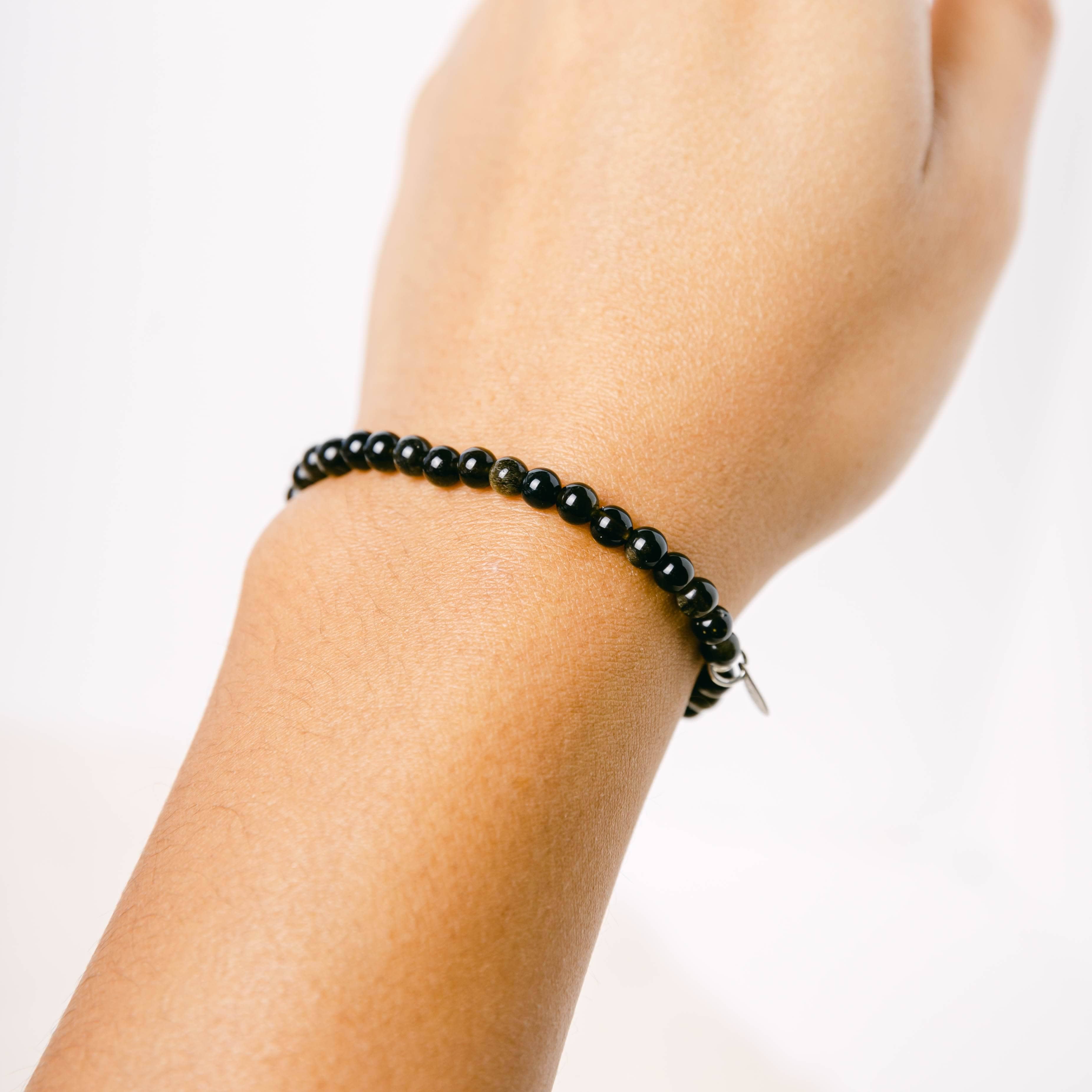 Golden Obsidian Energy Bracelet by Tiny Rituals - Image 2