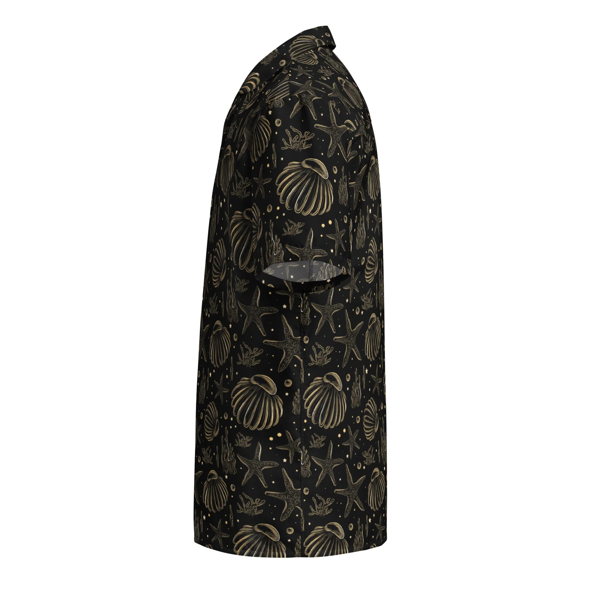 Golden Shore Button Down Hawaiian Shirt - Coastal Summer 2024 Collection - Image 5