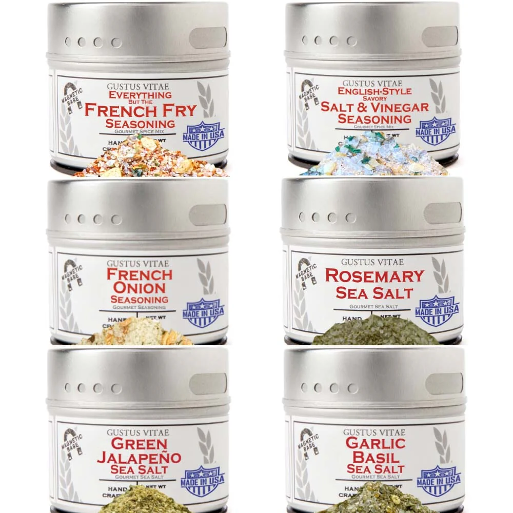 Gourmet French Fry Seasoning Set - Six Pack by Gustus Vitae