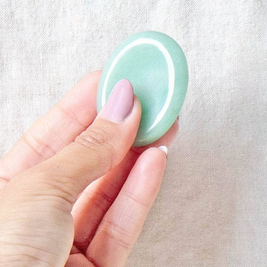 Green Aventurine Worry Stone by Tiny Rituals - Image 2