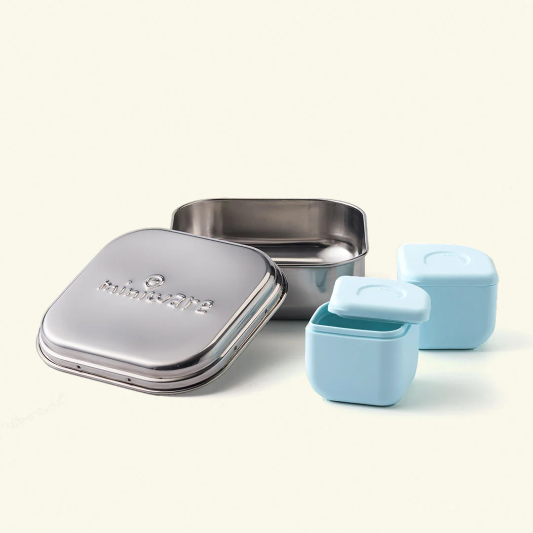 GrowBento: All Ages Bento Box - Chrome + Aqua by Miniware - Image 3