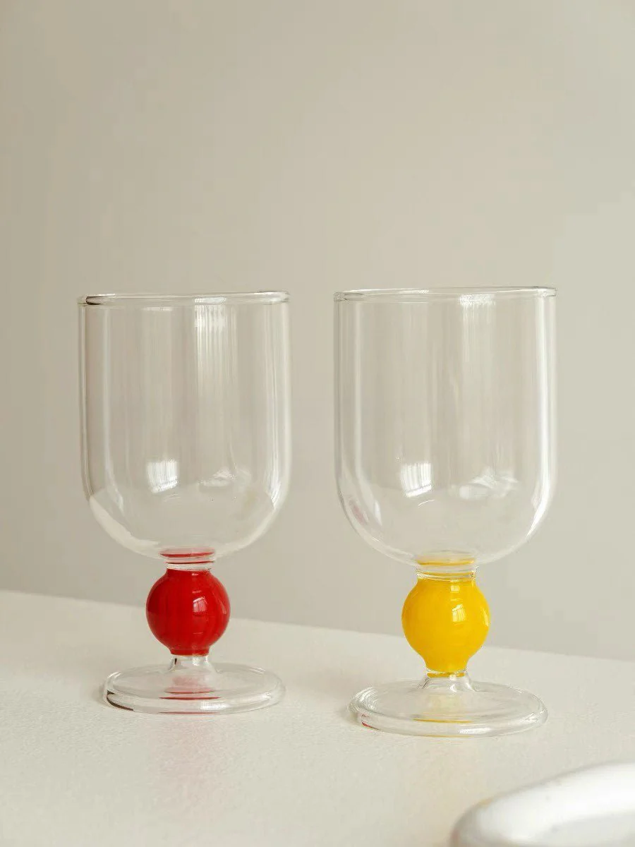 Gumballs Wine Glass - Eclectic Whimsical Coloured Cocktail Glasses - Image 6
