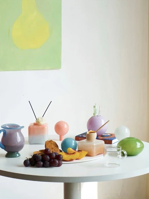 Handblown Bonbon Decorative Jar, Dopamine Decor, Whimsical Diffuser Bottles - Image 5