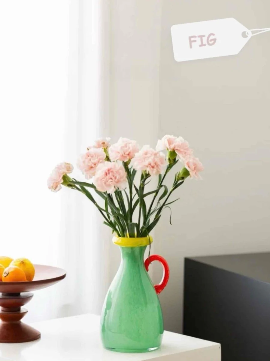 Handblown Bonbon Dopamine Bottle Vase, Whimsical Vintage Vase Centrepiece - Image 7