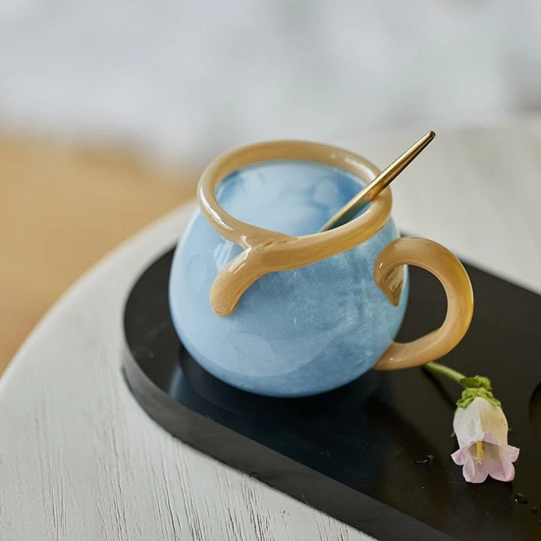 Handblown Bonbon Glass Mug, Dopamine Espresso Cups - Image 6