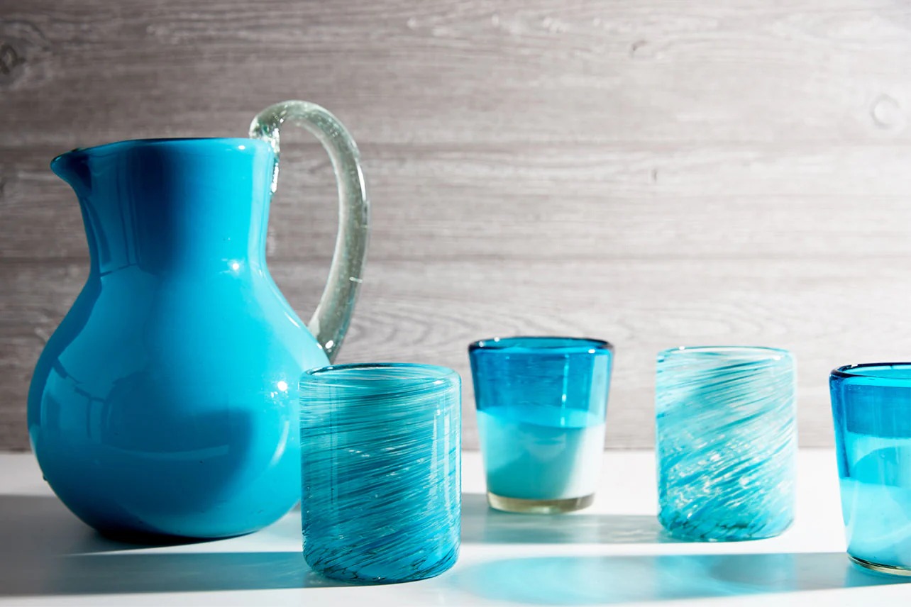 Handblown Glass Pitcher by Verve Culture - Image 3