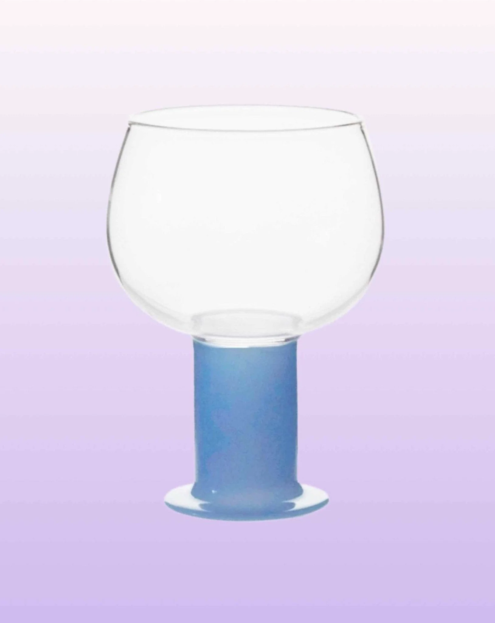 Handblown Whimsical Ecletic Chubby Coloured Wine Glasses Set Of 2 Pcs - Image 7