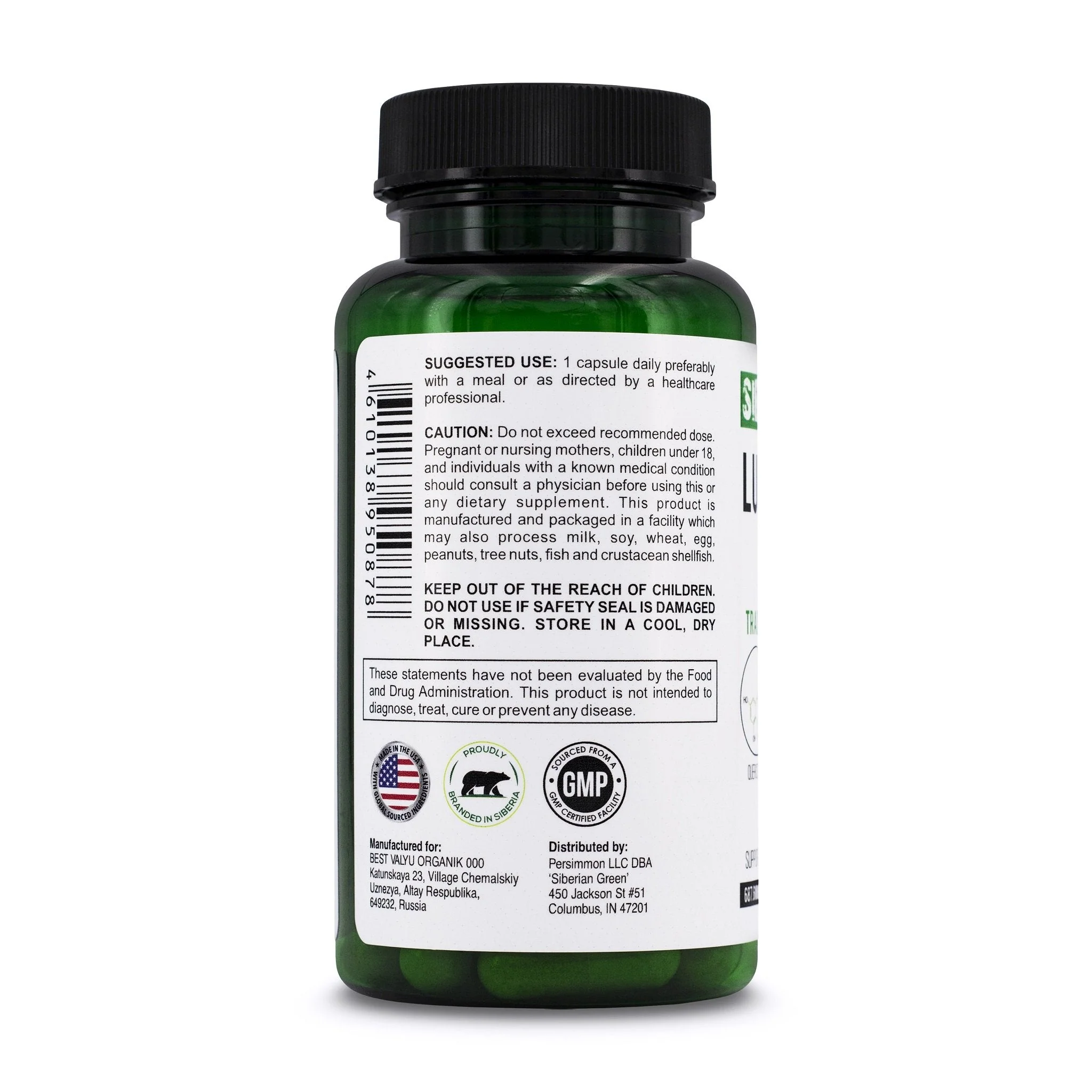 Herbal Lung Support – Quercetin, Pine Bark, Citrus Bioflavonoids | 60 Capsules by Siberian Green - Image 3