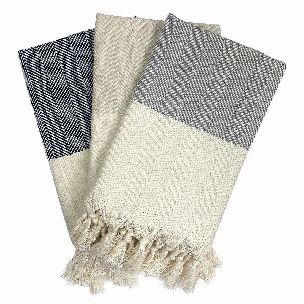 Herringbone Turkish Hand Towel by SLATE + SALT - Image 8
