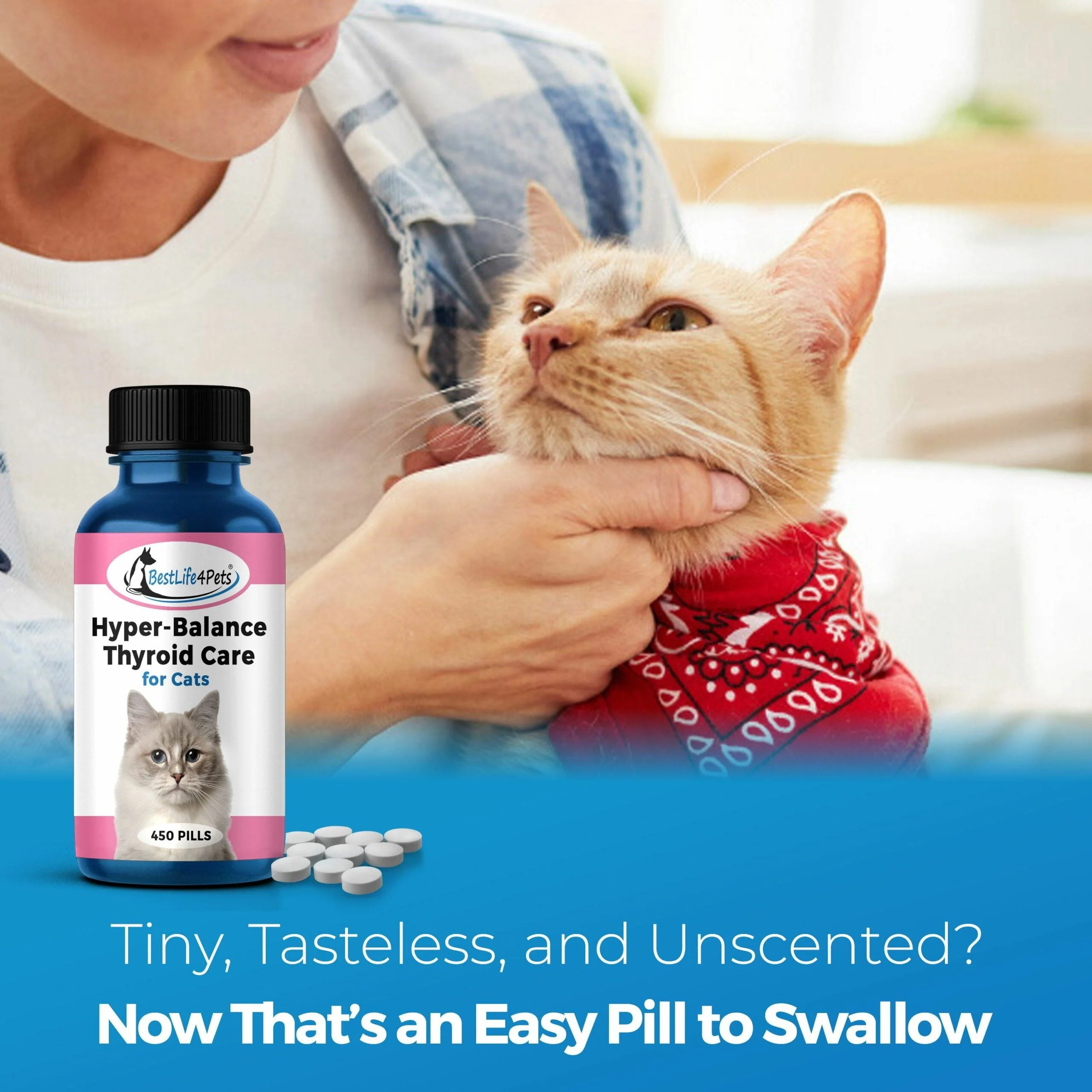 Hyperthyroidism Supplement for Cats - Treats Cat Hyperthyroid, Patchy Hair Loss, and Helps Cat Weight Gain by BestLife4Pets - Image 6